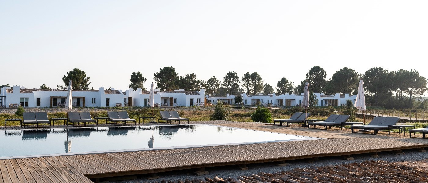 Weite Landschaft des Alentejo rund um Craveiral Farmhouse